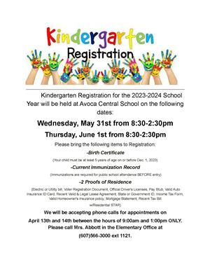 Kindergarten Registration